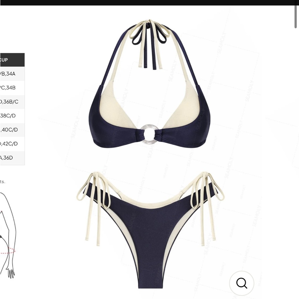 Seamolly Two-Tone O-Ring Bikini Set
